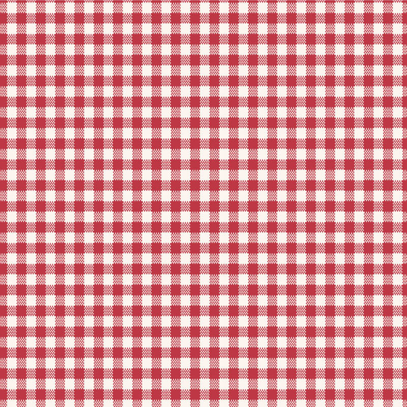 Woven Gingham - Red - Village Life