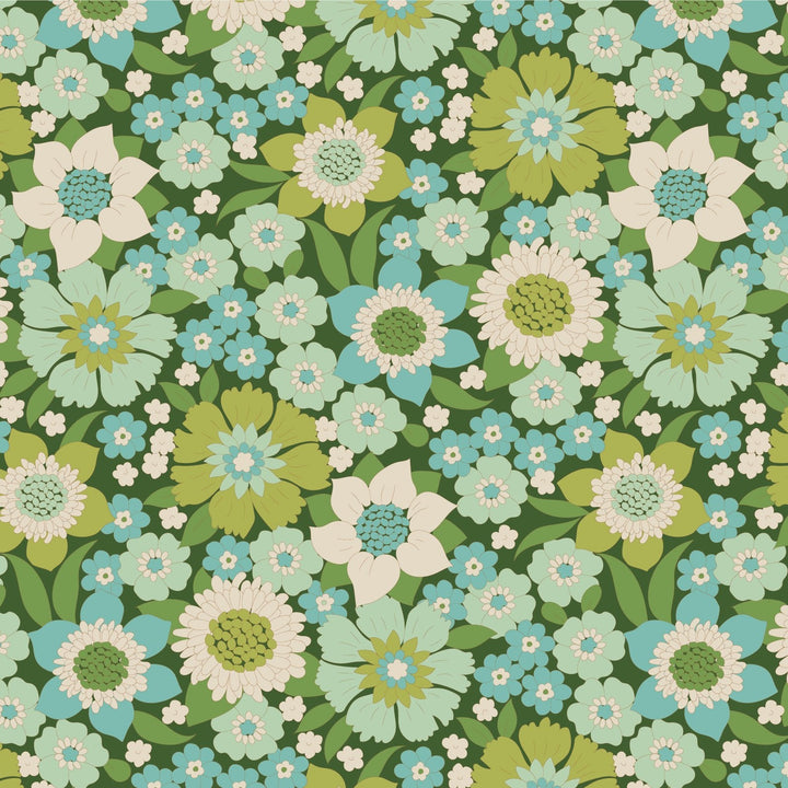 Lauren - Green Wallflower by Tilda Fabrics