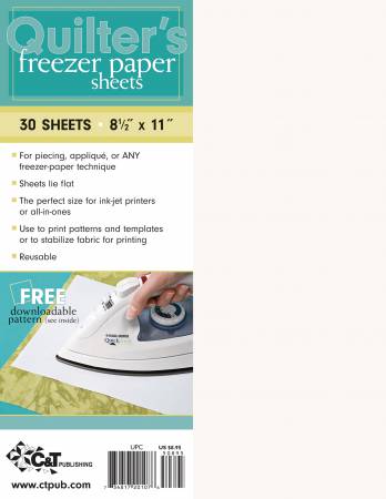 Quilters Freezer Paper 8 1/2 x 11 -  30 per pack