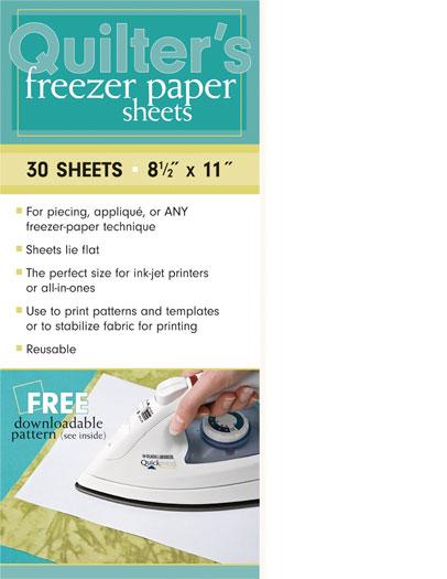 Quilters Freezer Paper 8 1/2 x 11 -  30 per pack