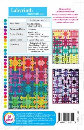 Labyrinth Quilt Pattern by Colourwerx