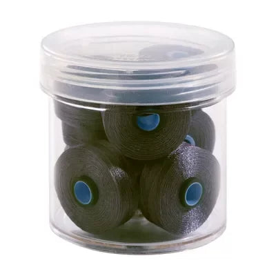 Medium Grey #10424 Magna-Glide Delights Style M Jumbo 132yd Pre-wound Bobbins 10pc Jar