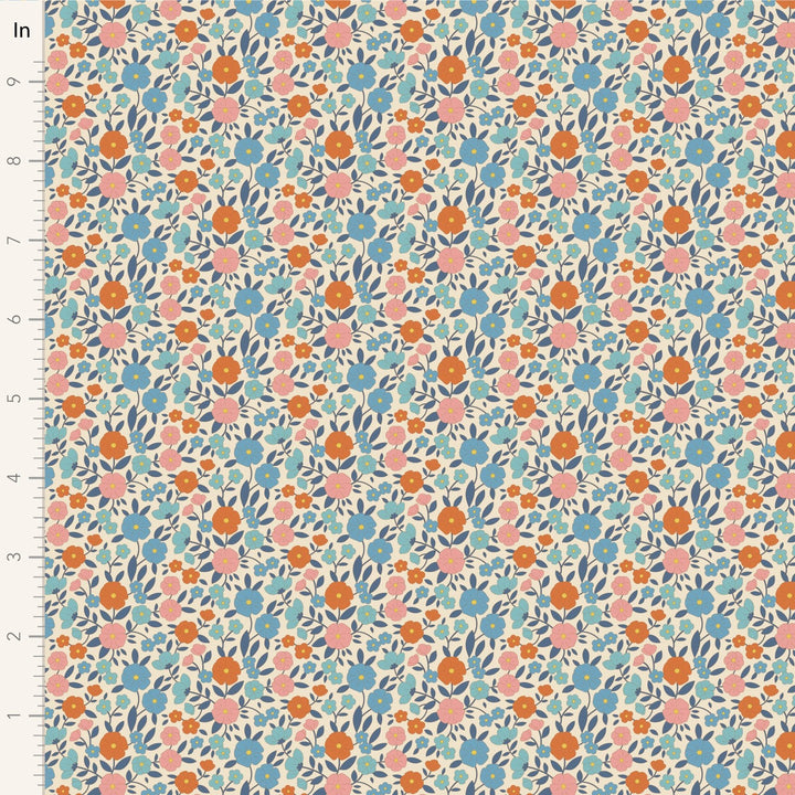 Janice - Blue Wallflower  by Tilda Fabrics
