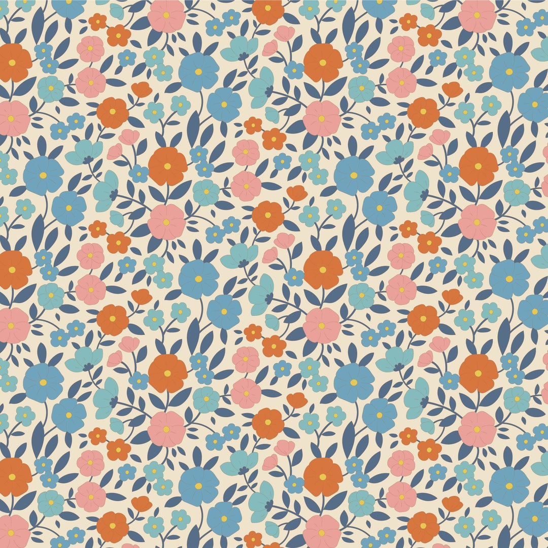 Janice - Blue Wallflower  by Tilda Fabrics