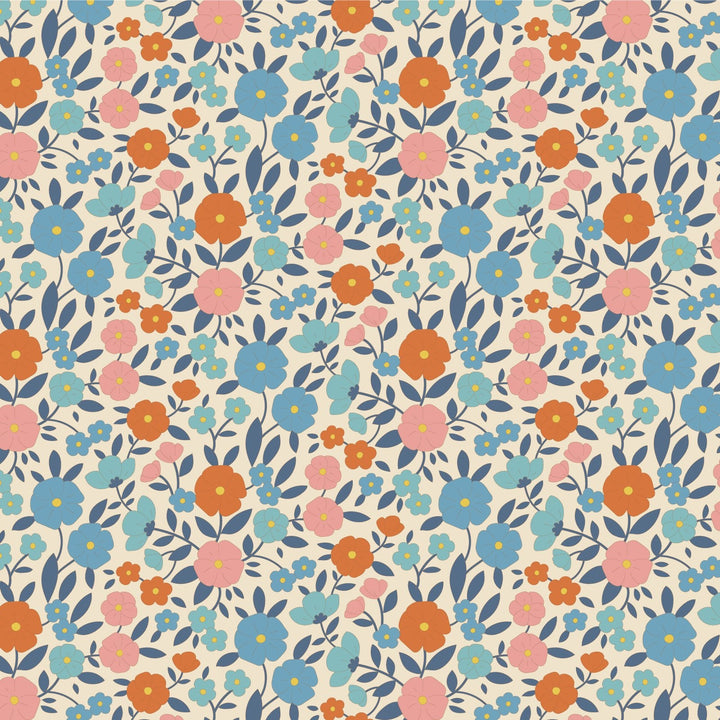 Janice - Blue Wallflower  by Tilda Fabrics