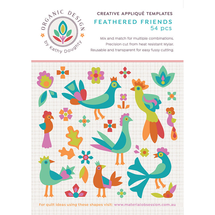 Feathered Friends Creative Applique Templates by Kathy Doughty