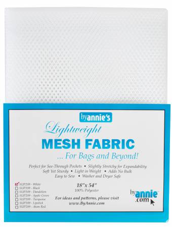 Lightweight Mesh White 18in x 54in ByAnnie