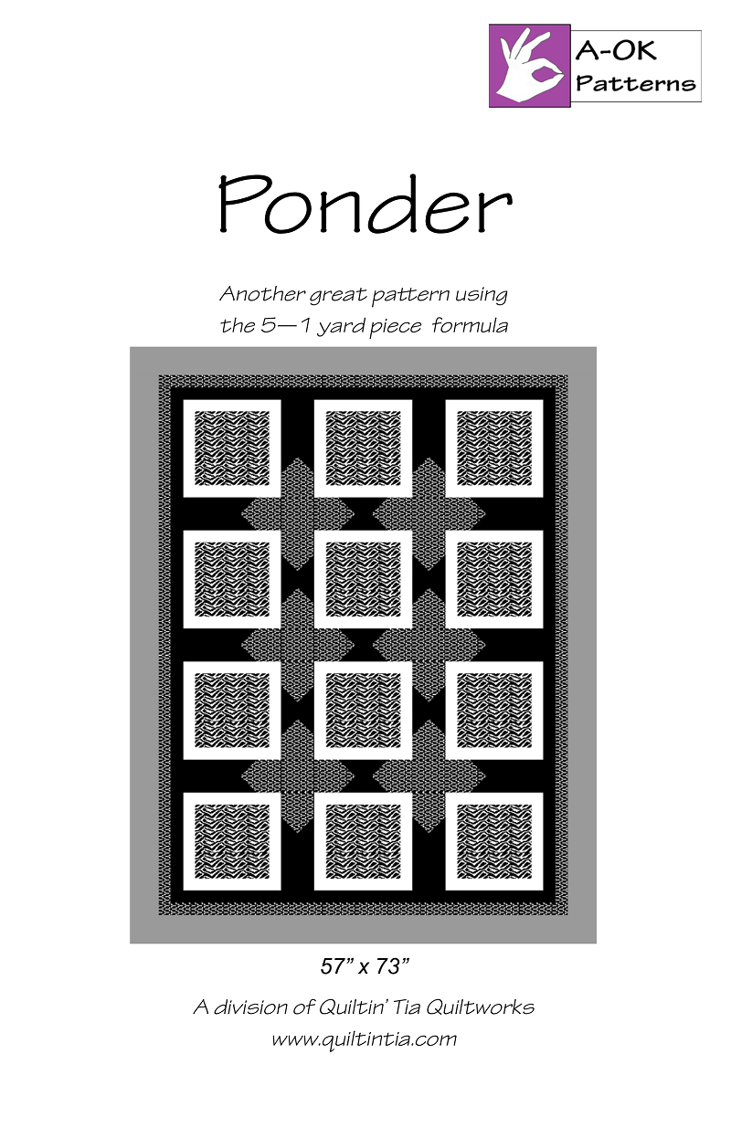 Ponder Quilt Pattern by A-OK Patterns