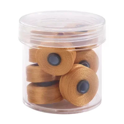 Military Gold #27407 Magna-Glide Delights Style M Jumbo 132yd Pre-wound Bobbins 10pc Jar