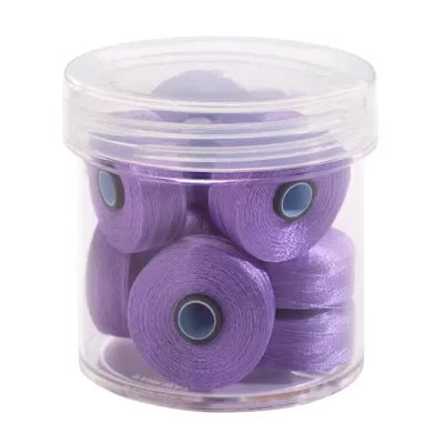 Lilac #42655 Magna-Glide Delights Style M Jumbo 132yd Pre-wound Bobbins 10pc Jar