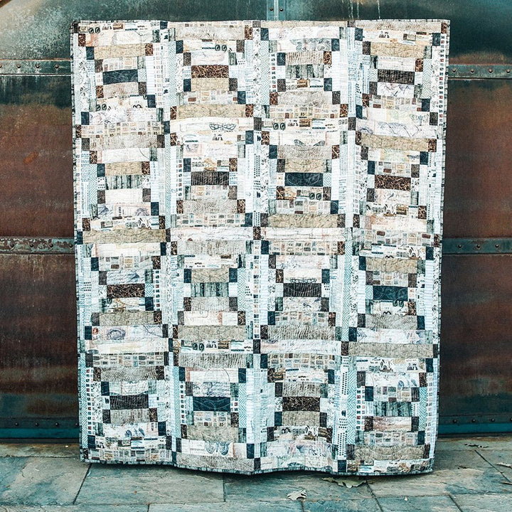 Weathered Quilt Pattern - DIGITAL FILE - Featuring Palette Neutral by Tim Holtz *FREE with 1yd Palette NEUTRAL Purchase*