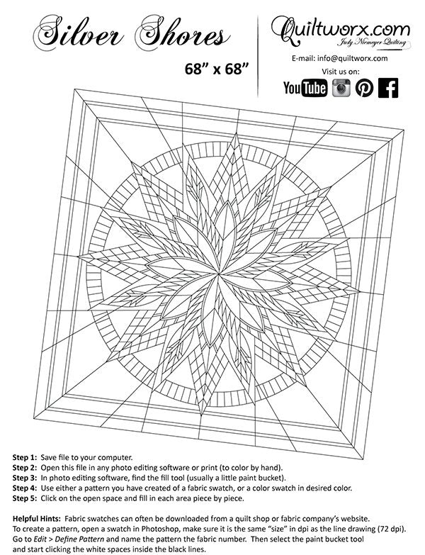 Silver Shores REPLACEMENT PAPERS by Quiltworx