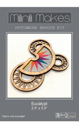 Mini Makes Brooch Moon KIT - Eucalypt - by Robyn J Designs