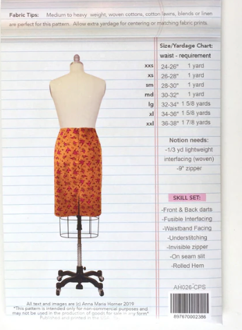 Colored Pencil Skirt Pattern by Anna Maria