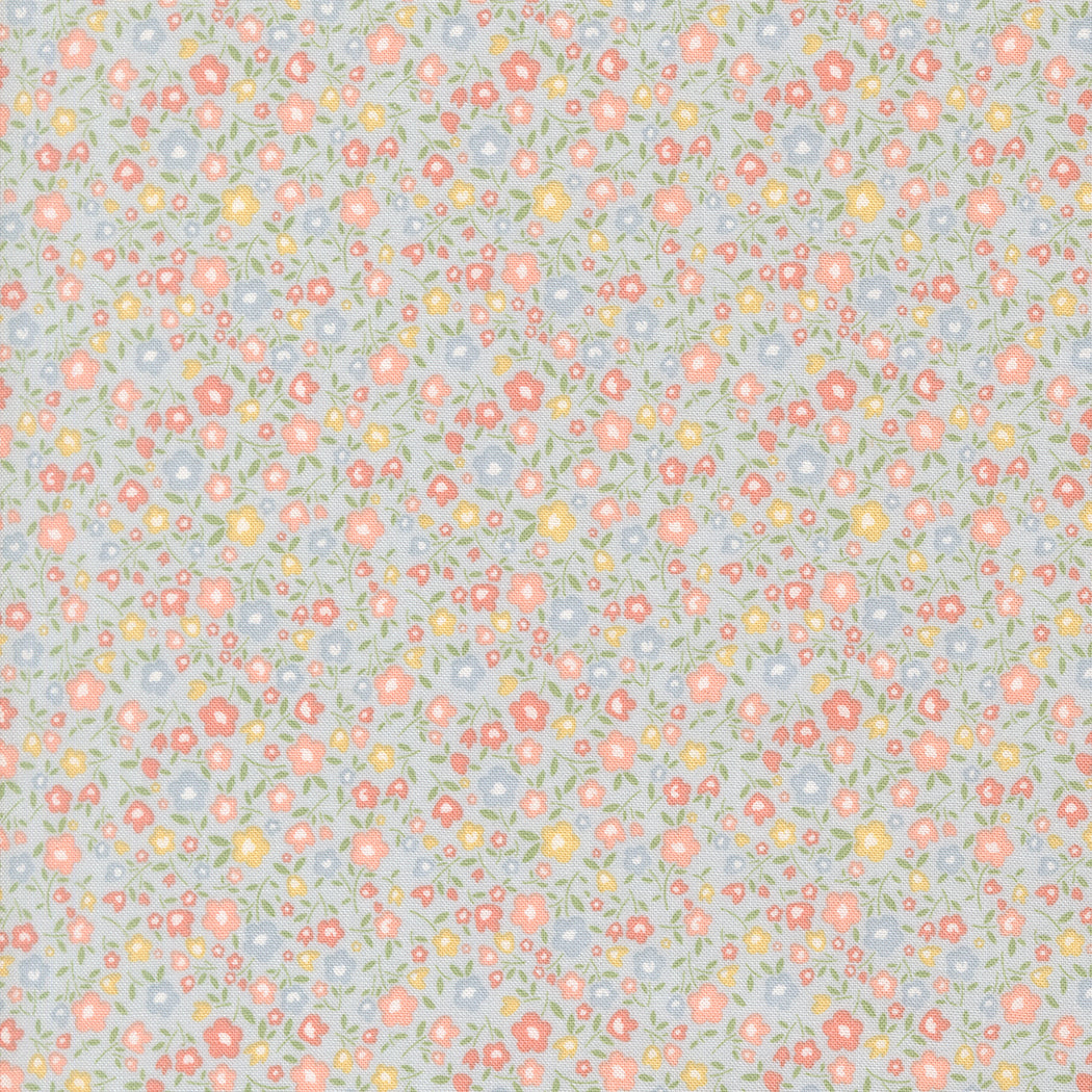 Bitty Blossoms - Sky - Handmade Sweetness by Heather Briggs