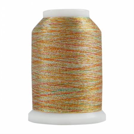 #025 Variegated Gold Superior Metallics 1090 yd Mini Cone