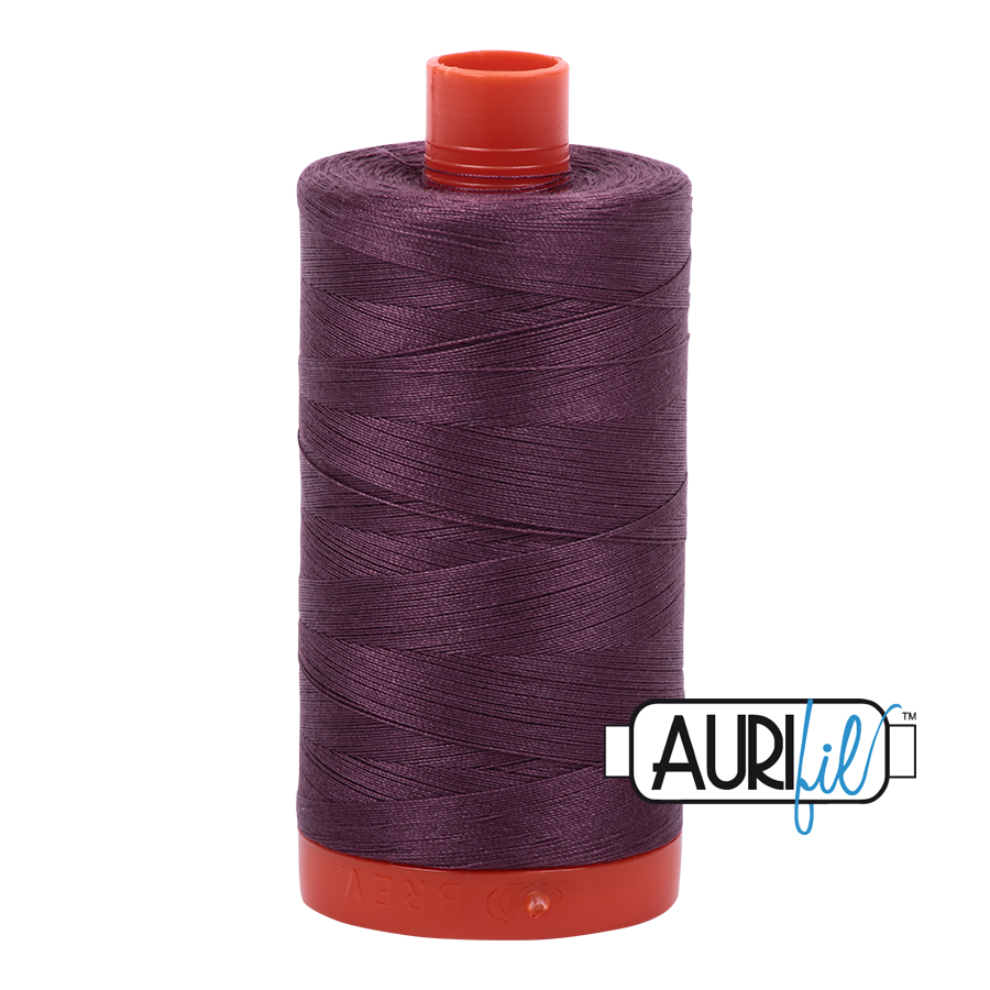 Aurifil Mulberry A1050-2568 1422yds 50wt Mako Cotton Thread Solid