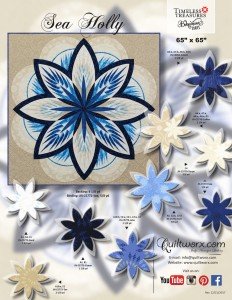 Sea Holly Quilt Pattern by Quiltworx