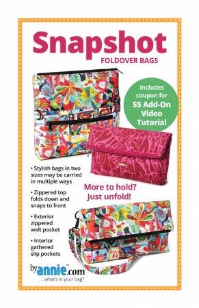 Snapshot Foldover Bag Pattern ByAnnie PBA299