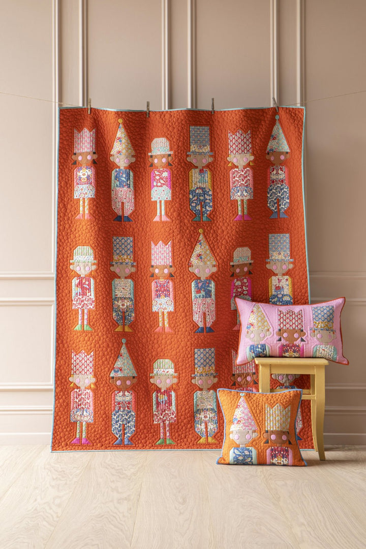 Birthday Party Quilt Kit in RUST featuring Jubilee by Tilda
