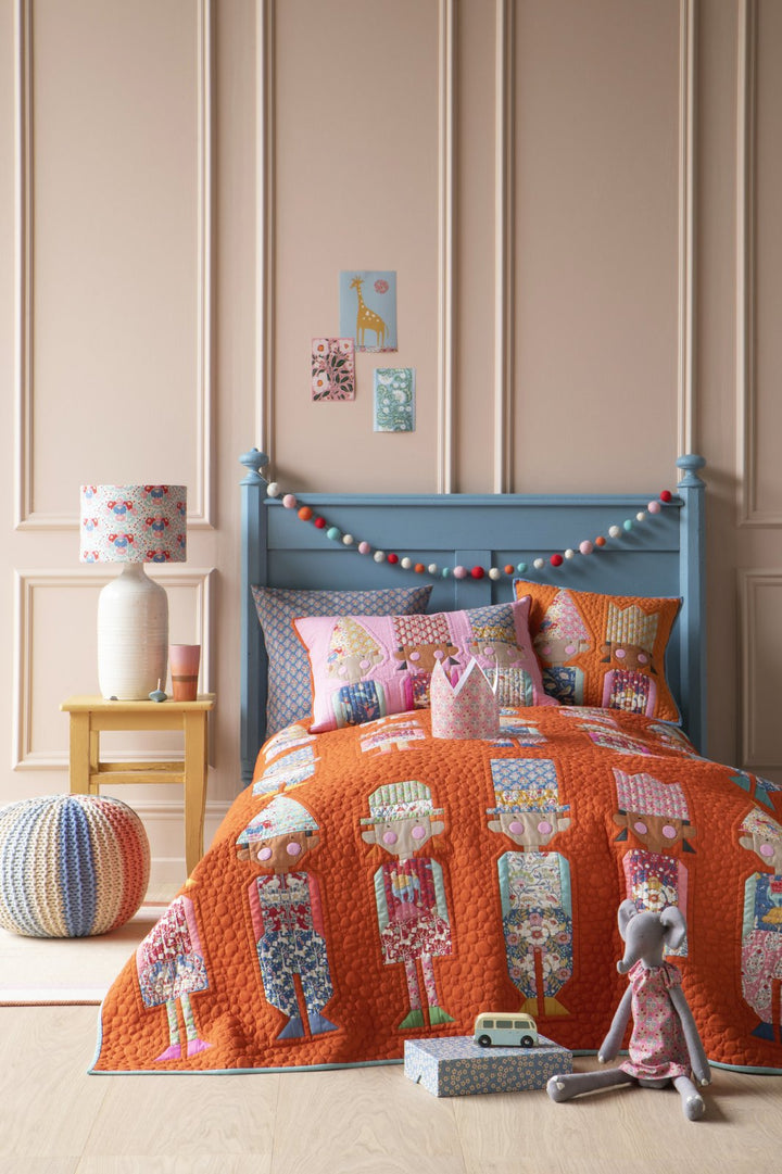 Birthday Party Quilt Kit in RUST featuring Jubilee by Tilda