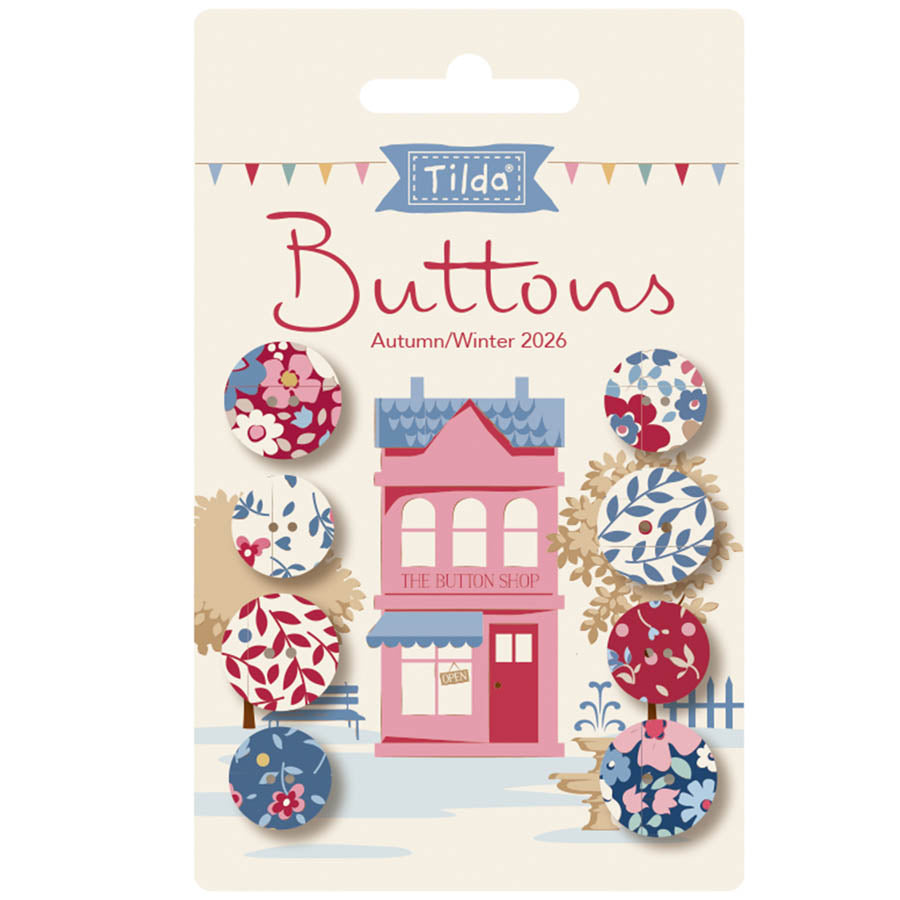 Village Life Buttons Winter
