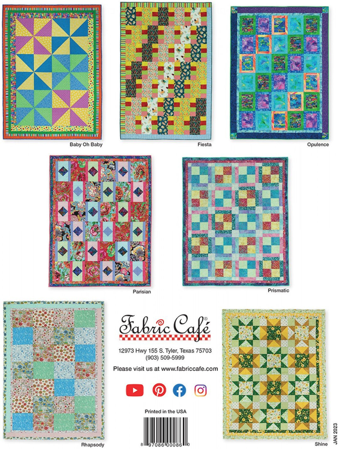 Fat Quarter Quilt Treats FC 032340 Fabric Cafe