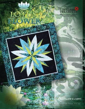 Lotus Flower Quilt Pattern by Quiltworx