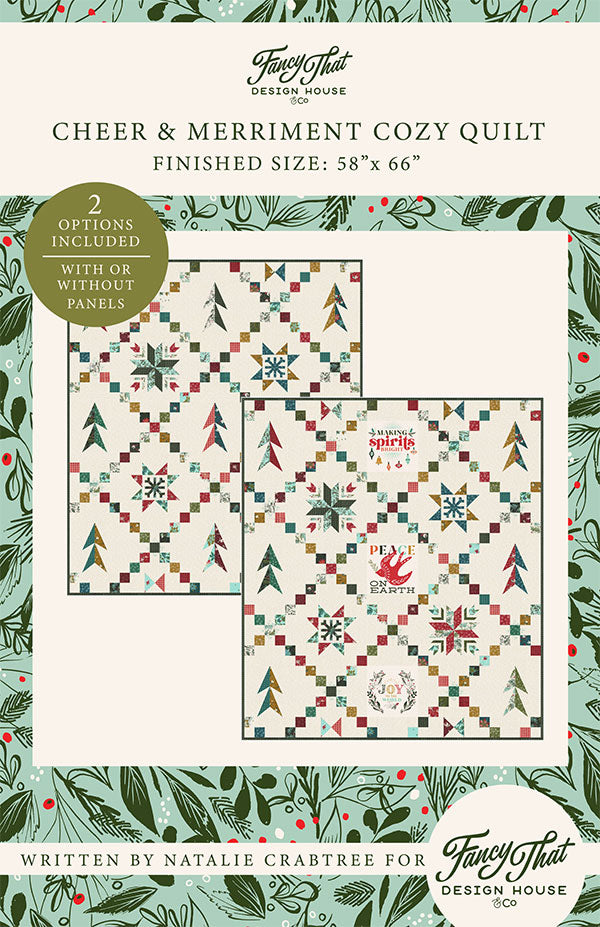 Cheer & Merriment Cozy Quilt Pattern by Fancy That Design House