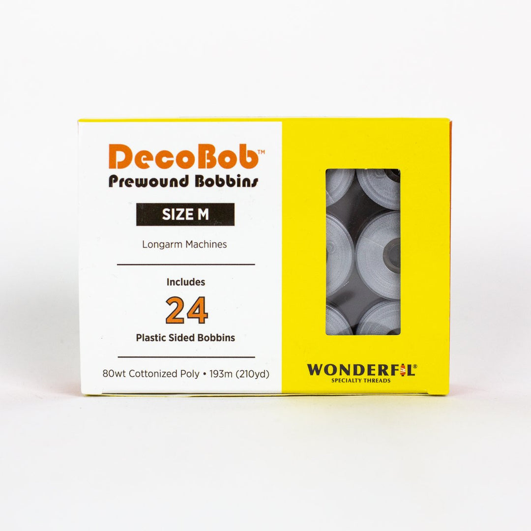 DecoBob Dove Grey Prewound Bobbins Size M 24ct 113