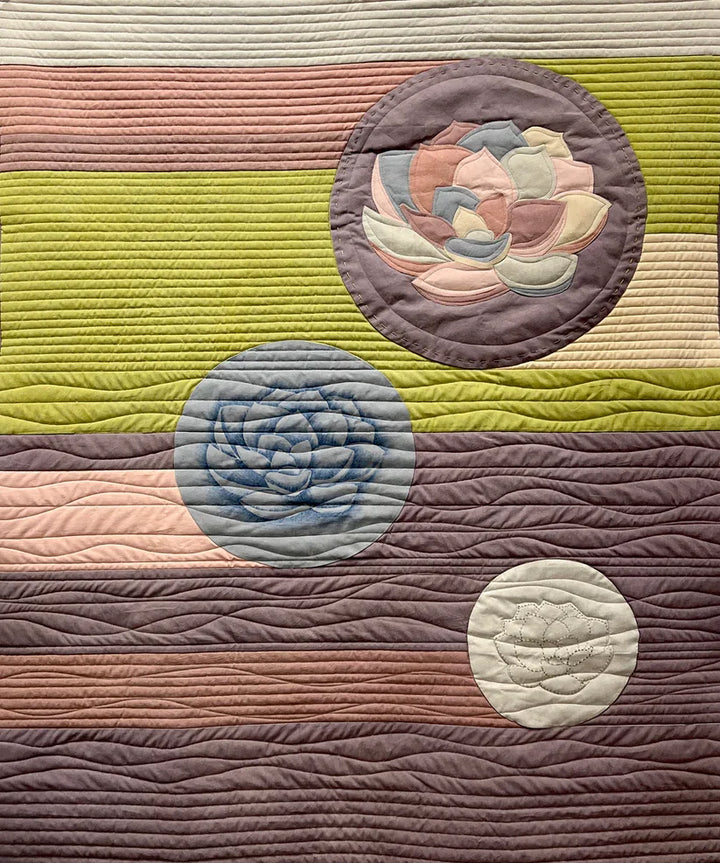 Zen Quilt Pattern Desert Garden Dawn Cherrywood