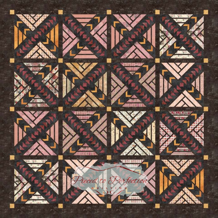 Crossroads featuring Palette by Tim Holtz Quiltworx Fabric Kit
