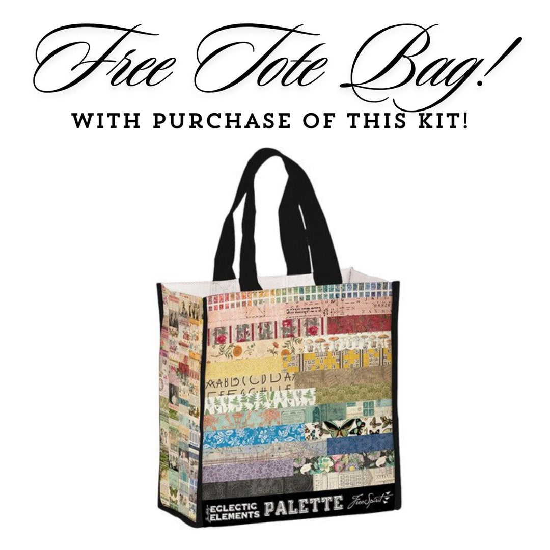 Crossroads featuring Palette by Tim Holtz Quiltworx Fabric Kit