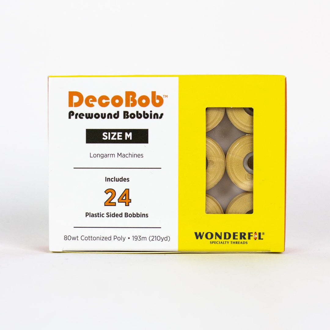 DecoBob Soft Gold Prewound Bobbins Size M 24ct 138
