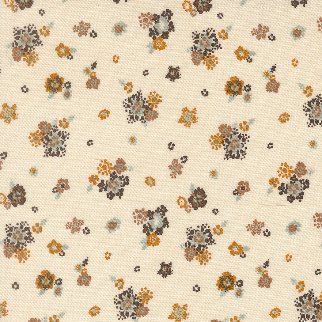Micro Bloom Small Floral - Eggshell - Wellspring by Fancy that Design House
