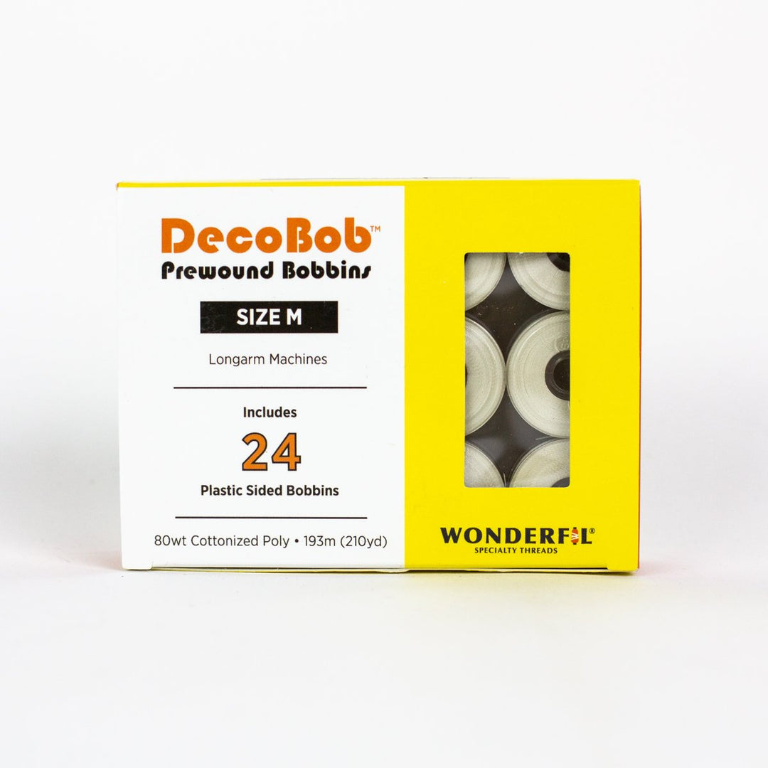 DecoBob Antique White Prewound Bobbins Size M 24ct 112