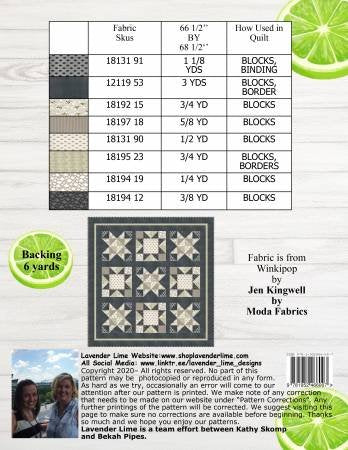 Midnight Stars Quilt Pattern by Lavender Lime
