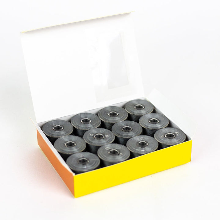 DecoBob Metal Grey Prewound Bobbins Size M 24ct 111