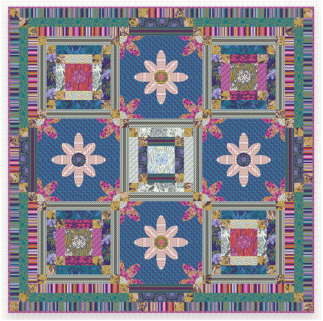 Sidewalk Glances Quilt Pattern by Kathy Doughty of Material Obsession
