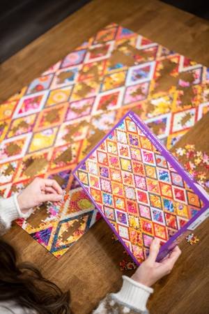 Kaffe Fassetts Diamond Quilt Jigsaw Puzzle for Adults