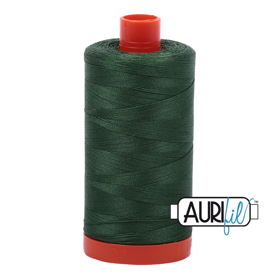 Aurifil Pine A1050-2892 1422yds 50wt Mako Cotton Thread Solid