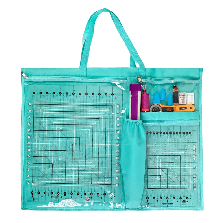 ToteOlogy Teal Ruler and Notion Tote