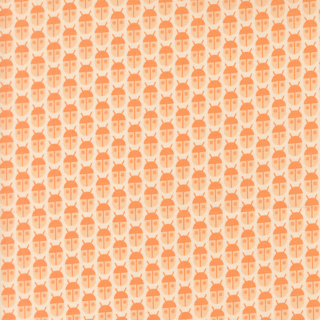 Little Bugs - Peach - Popcorn by Elizabeth Hartman