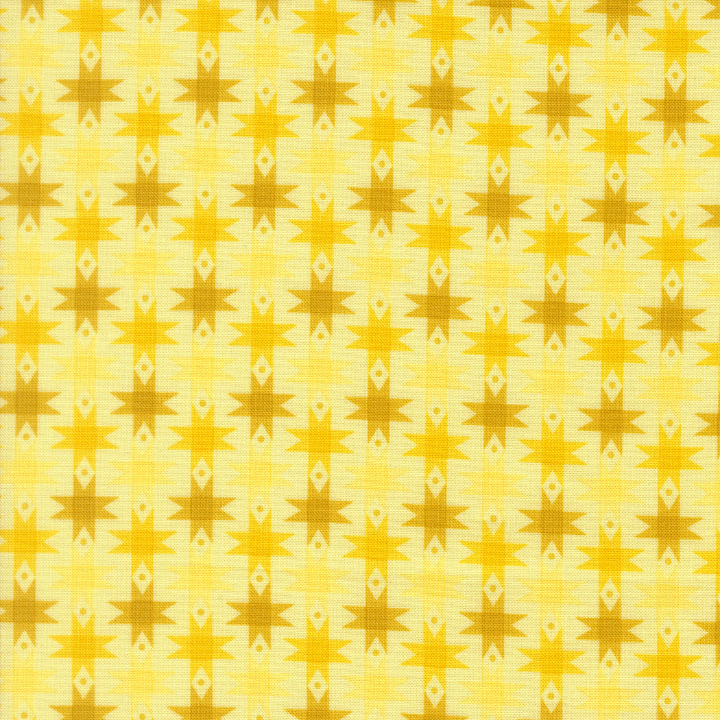 Ribbon Stars - Sunshine - Popcorn by Elizabeth Hartman