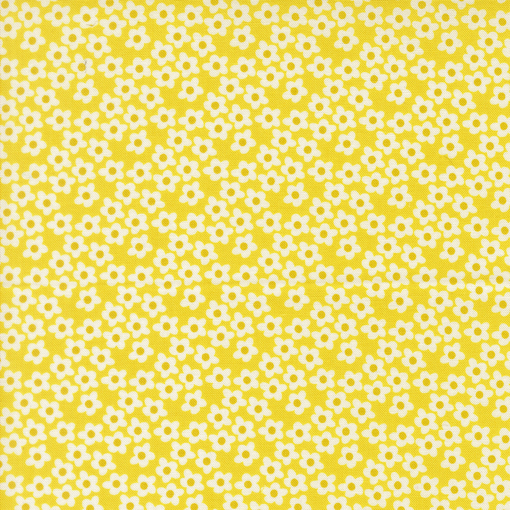 Popcorn Flowers - Chartreuse - Popcorn by Elizabeth Hartman