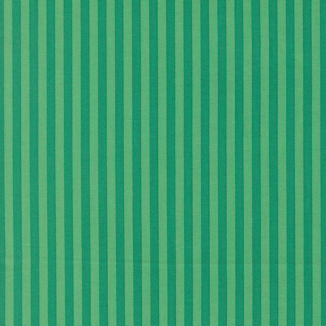 Stripe - Jade - Popcorn by Elizabeth Hartman