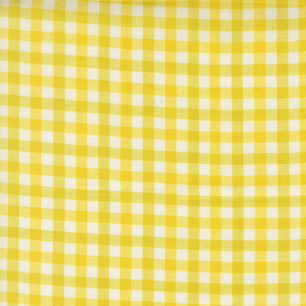 Plaids - Lemon - Popcorn Wovens by Elizabeth Hartman