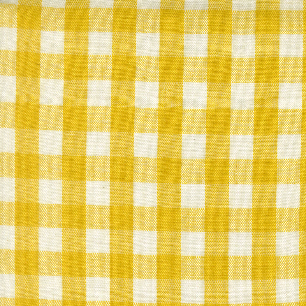 Checks - Lemon - Popcorn Wovens by Elizabeth Hartman
