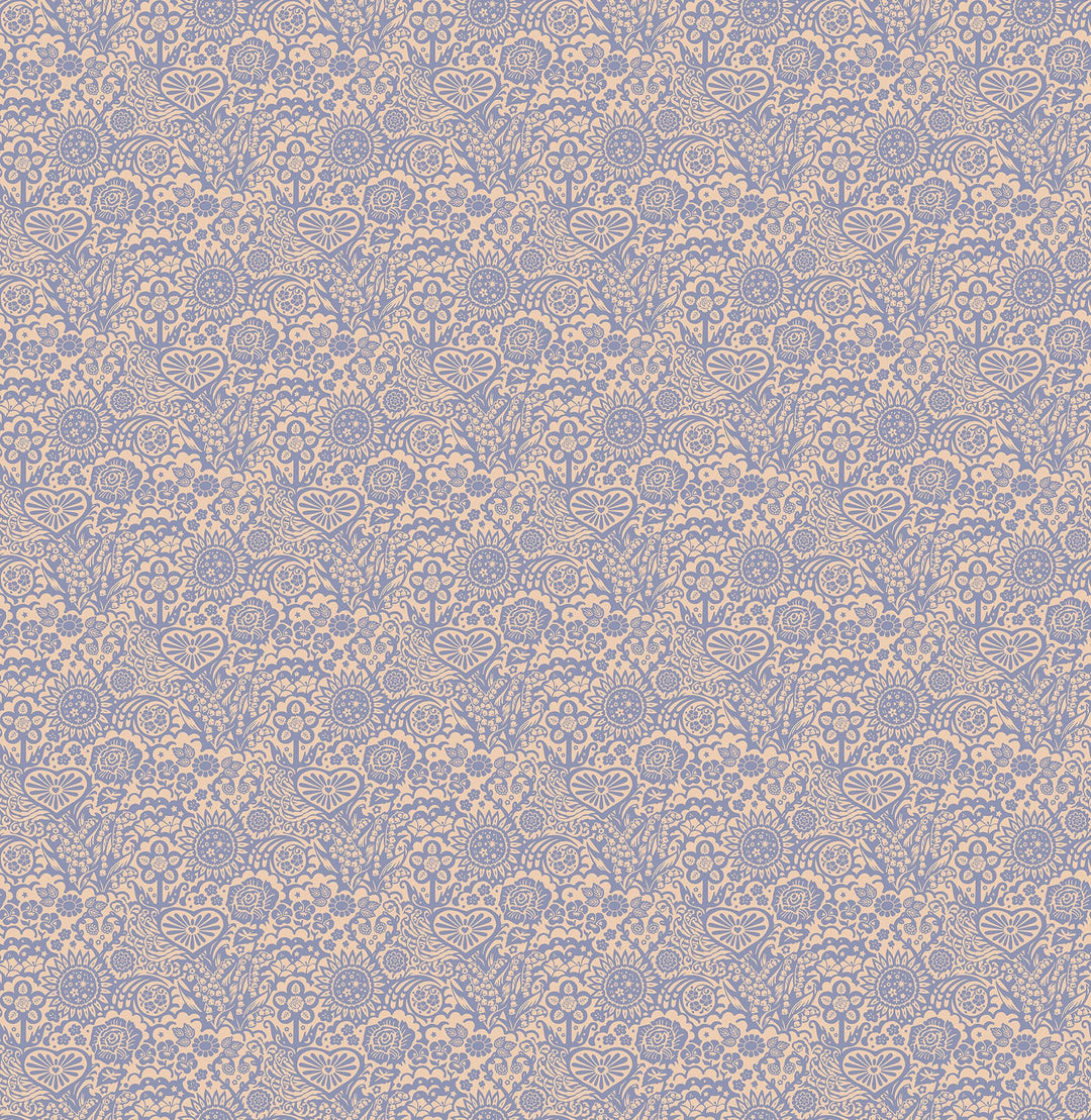 Yesterday - Little Heaven - Cornflower by Juliana Horner for Anna Maria Textiles