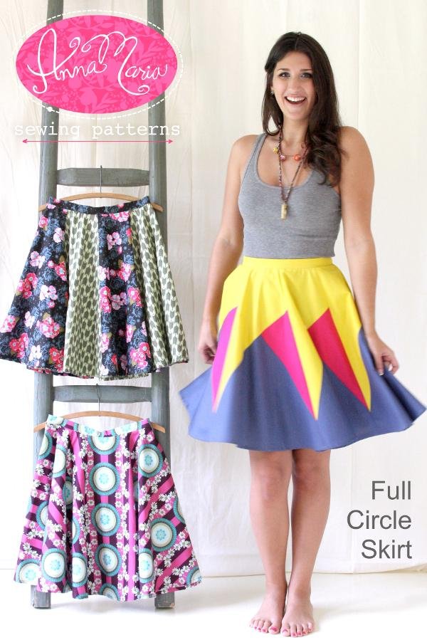Full Circle Skirt Pattern by Anna Maria